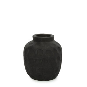 Bytové doplňky Dekorativní váza DENT black S