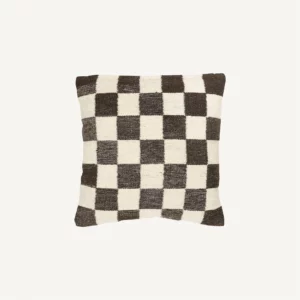 Bytový textil Vlněný polštář šachovnice